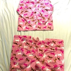 Flannel horse pajamas women’s